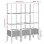 Planter with white PP trellis 120x40x142.5 cm by , Pots and planters - Ref: Foro24-367959, Price: 58,09 €, Discount: %