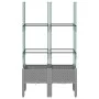 Pflanzgefäß mit Gitter PP hellgrau 80x40x142,5 cm von , Töpfe und Pflanzgefäße - Ref: Foro24-367952, Preis: 41,20 €, Rabatt: %