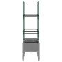 Planter with trellis PP light gray 80x40x142.5 cm by , Pots and planters - Ref: Foro24-367952, Price: 41,20 €, Discount: %