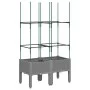 Pflanzgefäß mit Gitter PP hellgrau 80x40x142,5 cm von , Töpfe und Pflanzgefäße - Ref: Foro24-367952, Preis: 41,20 €, Rabatt: %