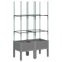 Pflanzgefäß mit Gitter PP hellgrau 80x40x142,5 cm von , Töpfe und Pflanzgefäße - Ref: Foro24-367952, Preis: 42,00 €, Rabatt: %