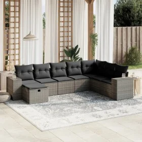 8-piece garden sofa set and gray synthetic rattan cushions by , Garden sets - Ref: Foro24-3264516, Price: 502,37 €, Discount: %