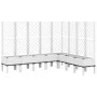Planter with white PP trellis 200x160x142 cm by , Pots and planters - Ref: Foro24-367944, Price: 237,66 €, Discount: %