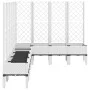 Planter with white PP trellis 200x160x142 cm by , Pots and planters - Ref: Foro24-367944, Price: 237,66 €, Discount: %