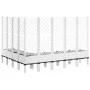 Planter with white PP trellis 200x160x142 cm by , Pots and planters - Ref: Foro24-367944, Price: 237,66 €, Discount: %