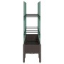 Planter with brown PP trellis 160x40x142.5 cm by , Pots and planters - Ref: Foro24-367965, Price: 87,93 €, Discount: %