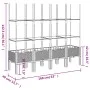 Pflanzgefäß mit braunem PP-Gitter 160x40x142,5 cm von , Töpfe und Pflanzgefäße - Ref: Foro24-367965, Preis: 86,58 €, Rabatt: %