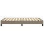 Taupe gray fabric bed frame 120x190 cm by , Beds and slatted bases - Ref: Foro24-379486, Price: 96,21 €, Discount: %
