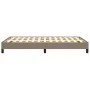 Taupe gray fabric bed frame 120x190 cm by , Beds and slatted bases - Ref: Foro24-379486, Price: 94,69 €, Discount: %