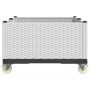 Pflanzgefäß aus weißem PP mit Rädern 100x80x54 cm von , Töpfe und Pflanzgefäße - Ref: Foro24-367992, Preis: 172,74 €, Rabatt: %