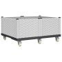 Pflanzgefäß aus weißem PP mit Rädern 100x80x54 cm von , Töpfe und Pflanzgefäße - Ref: Foro24-367992, Preis: 172,52 €, Rabatt: %