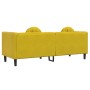 Sofá con cojines 3 plazas terciopelo amarillo de , Sofás - Ref: Foro24-372648, Precio: 251,37 €, Descuento: %