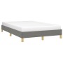 Dark gray fabric bed frame 120x190 cm by , Beds and slatted bases - Ref: Foro24-379490, Price: 114,30 €, Discount: %