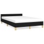 Bed frame with black fabric headboard 120x190 cm by , Beds and slatted bases - Ref: Foro24-379536, Price: 115,07 €, Discount: %
