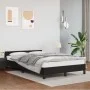 Bed frame with headboard black synthetic leather 120x190 cm by , Beds and slatted bases - Ref: Foro24-379541, Price: 103,94 €...
