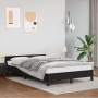Bettgestell mit Kopfteil aus schwarzem Kunstleder 120x190 cm von , Betten und Lattenroste - Ref: Foro24-379541, Preis: 105,85...