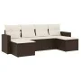 Set sofás de jardín 6 piezas y cojines ratán sintético marrón de , Conjuntos de jardín - Ref: Foro24-3219313, Precio: 358,54 ...