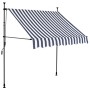 Manuell ausfahrbare Markise mit blauer und weißer LED 200 cm von vidaXL, Markisen - Ref: Foro24-145843, Preis: 91,43 €, Rabat...