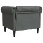 Sillón Chesterfield de tela gris oscuro de , Sofás - Ref: Foro24-372539, Precio: 181,51 €, Descuento: %
