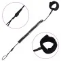 Spring Ankle Leash for SUP Black 10 Inch by vidaXL, Surfboard straps - Ref: Foro24-92205, Price: 16,01 €, Discount: %