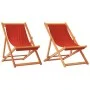 Folding beach chairs 2 units red fabric by , Garden chairs - Ref: Foro24-3214491, Price: 89,48 €, Discount: %