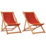 Klappbare Strandkörbe 2 Einheiten aus rotem Stoff von , Gartenstühle - Ref: Foro24-3214491, Preis: 78,67 €, Rabatt: %