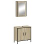 Set de muebles de baño 2 pzas madera contrachapada roble Sonoma de , Muebles de baño - Ref: Foro24-3214781, Precio: 110,11 €