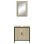 2-teiliges Badezimmermöbelset aus Sonoma-Eichensperrholz von , Badezimmermöbel - Ref: Foro24-3214781, Preis: 110,11 €, Rabatt: %