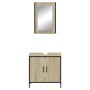 2-teiliges Badezimmermöbelset aus Sonoma-Eichensperrholz von , Badezimmermöbel - Ref: Foro24-3214781, Preis: 110,38 €, Rabatt: %