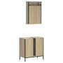 Set de muebles de baño 2 pzas madera contrachapada roble Sonoma de , Muebles de baño - Ref: Foro24-3214781, Precio: 110,11 €