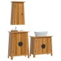 3-teiliges Badezimmermöbel-Set aus massivem Kiefernholz von , Badezimmermöbel - Ref: Foro24-3223457, Preis: 475,68 €, Rabatt: %