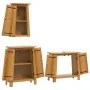 Conjunto de muebles de baño 3 piezas madera maciza de pino de , Muebles de baño - Ref: Foro24-3223457, Precio: 455,75 €, Desc...