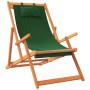 Klappbare Strandkörbe 2 Einheiten aus grünem Stoff von , Gartenstühle - Ref: Foro24-3214485, Preis: 147,63 €, Rabatt: %