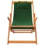 Folding beach chairs 2 units green fabric by , Garden chairs - Ref: Foro24-3214485, Price: 142,26 €, Discount: %