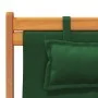 Folding beach chairs 2 units green fabric by , Garden chairs - Ref: Foro24-3214485, Price: 142,26 €, Discount: %