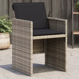 Gartensessel mit Kissen 4 Stück hellgraues synthetisches Rattan von , Gartenstühle - Ref: Foro24-4007440, Preis: 217,92 €, Ra...