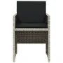 Garden armchairs with cushions 4 pcs light gray synthetic rattan by , Garden chairs - Ref: Foro24-4007440, Price: 217,92 €, D...