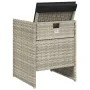 Garden armchairs with cushions 4 pcs light gray synthetic rattan by , Garden chairs - Ref: Foro24-4007440, Price: 217,92 €, D...