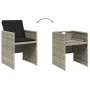 Garden armchairs with cushions 4 pcs light gray synthetic rattan by , Garden chairs - Ref: Foro24-4007440, Price: 217,92 €, D...