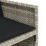 Garden armchairs with cushions 4 pcs light gray synthetic rattan by , Garden chairs - Ref: Foro24-4007440, Price: 217,92 €, D...