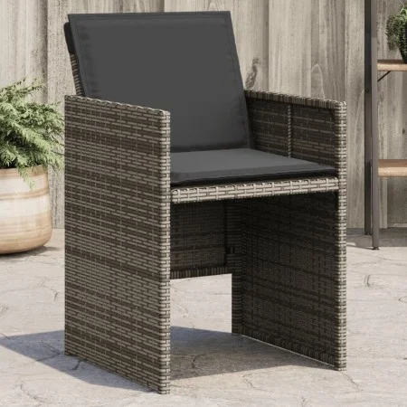 Garden armchairs with cushions 4 units gray synthetic rattan by , Garden chairs - Ref: Foro24-4007437, Price: 218,36 €, Disco...