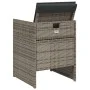 Garden armchairs with cushions 4 units gray synthetic rattan by , Garden chairs - Ref: Foro24-4007437, Price: 218,36 €, Disco...