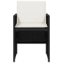 Garden chairs with cushions 4 units black synthetic rattan by , Garden chairs - Ref: Foro24-4007435, Price: 174,13 €, Discoun...
