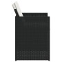 Gartenstühle mit Kissen, 4 Stück, schwarzes synthetisches Rattan von , Gartenstühle - Ref: Foro24-4007435, Preis: 174,13 €, R...