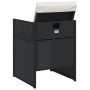 Garden chairs with cushions 4 units black synthetic rattan by , Garden chairs - Ref: Foro24-4007435, Price: 174,13 €, Discoun...