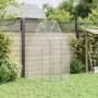 Jaula para gallinas acero galvanizado plateado 100x100x190 cm