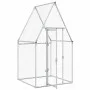 Jaula para gallinas acero galvanizado plateado 100x100x190 cm de , Jaulas y habitáculos para animales pequeños - Ref: Foro24-...