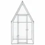 Jaula para gallinas acero galvanizado plateado 100x100x190 cm de , Jaulas y habitáculos para animales pequeños - Ref: Foro24-...