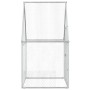 Jaula para gallinas acero galvanizado plateado 100x100x190 cm