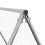 Jaula para gallinas acero galvanizado plateado 100x100x190 cm de , Jaulas y habitáculos para animales pequeños - Ref: Foro24-...